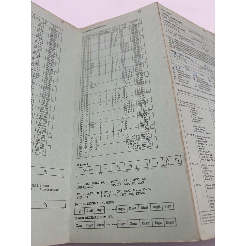 IBM SYSTEM/360 REFERENCE‎ DATA BROCHURE X20-1703-4 USED - Picture 7 of 12